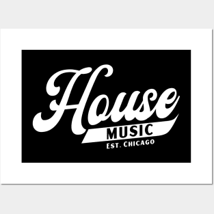 HOUSE MUSIC  - Written Font Posters and Art